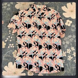 Neff Vibrant Flamingo Pattern Shirt